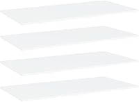 Vista 81 de 4 tableros de repuesto para estanterías, paneles de repuesto de aglomerado, unidades de almacenamiento, estantes organizadores, color gris hormigón