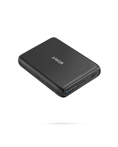 Anker 磁気ポータブルバッテリー、PowerCore 磁気 5K ワイヤレスポータブル充電器、USB-C ケーブル付き、iPhone 12/12 Pro/12 Pro Max/12 Mini のみ