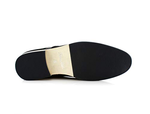 Image of Ferro Aldo Men's Classic Cap Toe Oxford Dress Shoe Collection | Perfect for Formal, Business, and Wedding Attire
