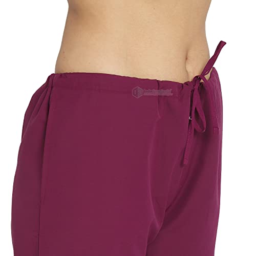 Image of IS IndoSurgicals Faux Wrap Scrub Suits for Doctors Women OT Dress (L, Wine)