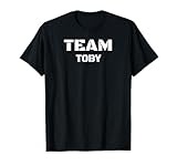 Toby Merchandise Team Toby Unisex-Adults Kids Black Cotton Blend T-Shirt Small Crew Neck Short Sleeve