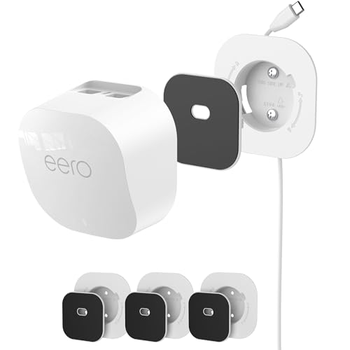 Image of HomeMount Wall Mount Bracket, for eero 6 /6+ /7, 3 Pack-Off-White