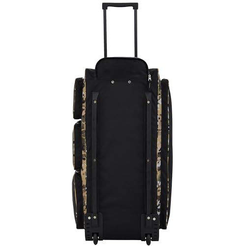 Image of Travelers Club Xpedition 30 Inch Multi-Pocket Upright Rolling Duffel Bag, Camo, 30 inch Suitcase, Xpedition 30 Inch Multi-pocket Upright Rolling Duffel Bag