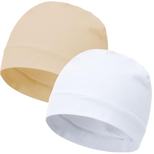 Image of vidsel 100% Cotton Skull Caps Beanie Night Cap Sleep Hats for Men Women | Breathable,Soft,Lightweight Skully Cap,Running Beanie Cycling Helmet Liner,Wicking Head Cover,CPAP Chemo Bald Cap