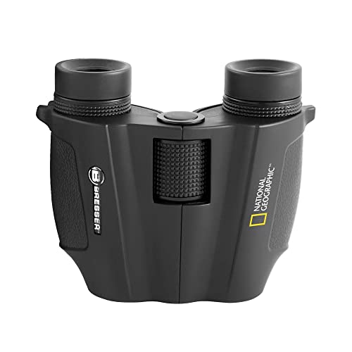 National Geographic 10x25 Compact Binoculars for Adults Kids for Birdwatching Sports Travel Outdoors Sightseeing
