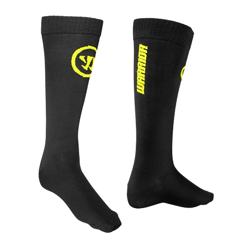 Chaussettes de hockey sur glace Warrior Pro Skate Senior en noir taille grand pour patins