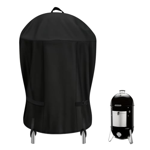 TwoPone Smoker Grill Cover for Weber Smokey 18 Inch Round Smoker Cover
