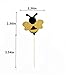 OBUY 24 Pack Glitter Bumble Bee Cupcake Toppers for Gender Reveal Party Decorations and Baby Shower Party Decorations