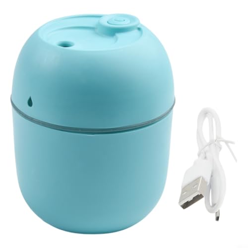 Portátil para mini humidificador de 220 ml alimentado por USB, difusor de aire de niebla fría con apagado automático y luz LED colorida para escritorio de dormitorio (verde) Portátil para mini humidificador de 220 ml alimentado por USB, difusor de aire de niebla fría con apagado automático y luz LED colorida para escritorio de dormitorio (verde)