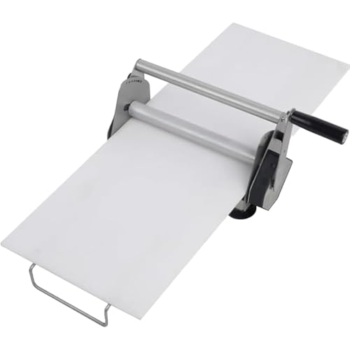 Laminadora De Masa Manual, Prensa De Masa De Pizza Plegable, Rodillo De Pasta De Sobremesa De Acero Inoxidable, Grosor Ajustable, Para Pizza, Croissants, Pasteles Y Fondant,RS101