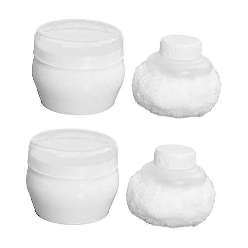 LOLIPPYY 2juegos Esponja De Talco Para Bebés De Puff De Polvo Suave y Delicado Para Aplicar Polvo Corporal Después Del Baño Cuidado Infantil
