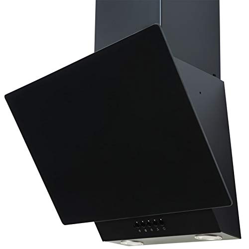 SIA 60cm Angled Glass Chimney Cooker Hood EAG61BL