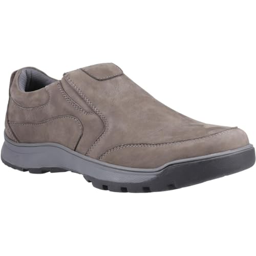 Hush Puppies Jasper Scarpe Mocassino in Nabuk Grigio da Uomo in Pelle - EUR 45
