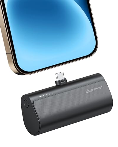 charmast Mini Portable Charger USB C for iPhone...