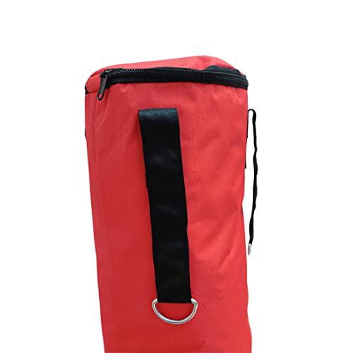 Image of Hipkoo Sports 3 Feet Unfilled Matte Punching Bag with Hand Wrap Combo | 1 Punching Bag & 1 Hand Wrap | for Boxing, MMA, Sparring, Punching Training Kick & Muay Thai (Red)