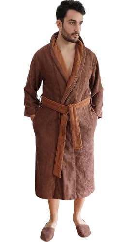 Faccia dei Colori Cotton Bathrobe & Slippers Set – Egyptian Cotton Modal Blend – European Craftsmanship