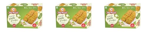 Image of Midbreak No Added Sugar Pista Delight Biscuits 300g (Pack of 3) | Rich Pistachio Cookies | Low Glycemic, High Fiber | Wholesome Healthy Snacking