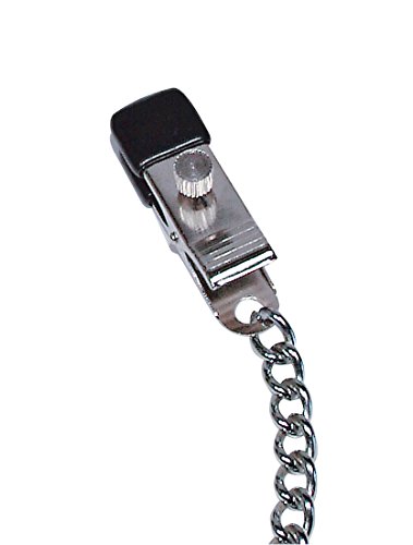 Sextreme Busketting - verleidelijke tepelklemmen voor vrouwen en paren, metalen ketting met tepelklemmen voor bondage-spellen, seksspeelgoed, zilver - Afbeelding 3