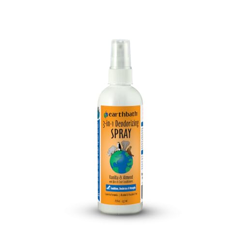 earthbath Vanilla & Almond 3-in-1 Dog & Puppy Deodorizing, 8 Oz (1 Pack)