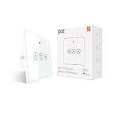 【After Sales Politik】Für einen ordnungsgemäßen Betrieb müssen Sie einen Nullleiter in Ihrem Schaltkasten haben. Dieser Schalter ist nur mit 2,4-GHz-Netzwerken kompatibel. Einschließlich 2 Jahren Garantie und 30 Tage Rückerstattungsgarantie für höchste Kundenzufriedenheit.