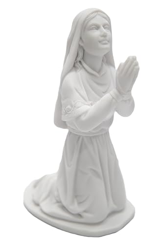 Estatua de San Bernadette de Lourdes en oración 20 cm