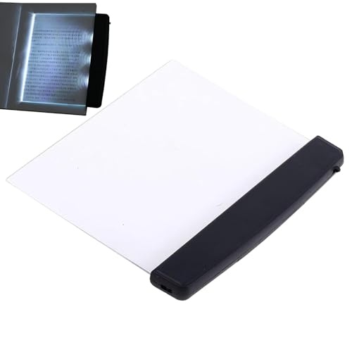 Luz LED de lectura de libros, luz plana para leer en la cama, lámparas de panel brillantes de lectura nocturna, luz de lectura nocturna, lámpara LED de libro para dormitorio, cama, dormitorio