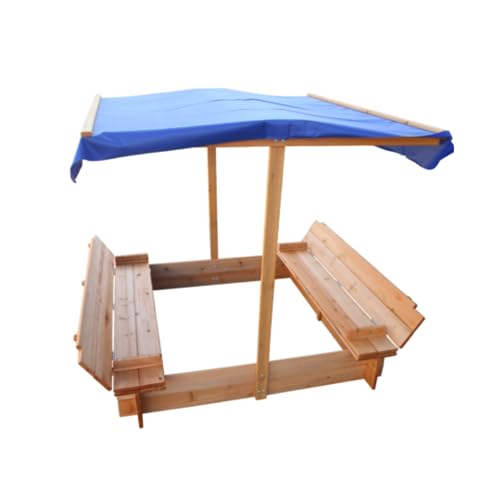 InTheMarket Carré Bac à Sable Aire de Jeux pour Enfants Junior Jardin Patio Bois