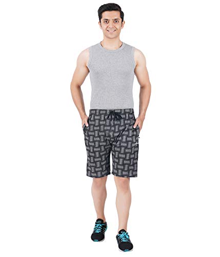 Image of FEEL TRACK Men Cotton Regular Fit Shorts