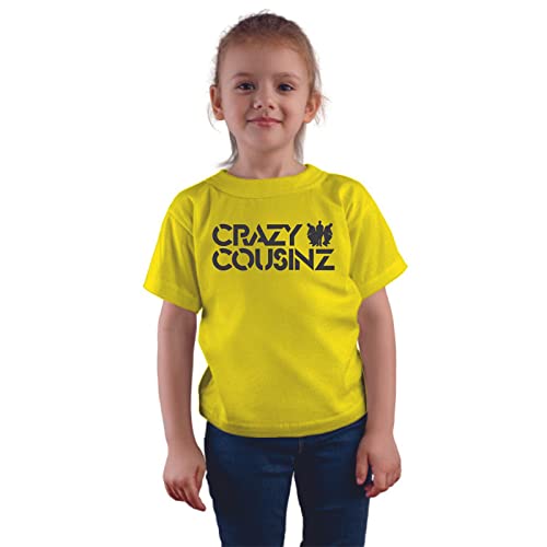Image of Feel Good Crazy Cousins Family Matching Cotton Multi Colored Printed T-Shirt