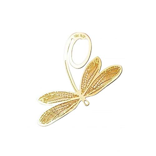 xuew Mariposa Marcador de Libro Metal Creativo Marca de página Bookmark Gran Regalo para los Muchachos de Las niñas Bookworms Oro 1pc