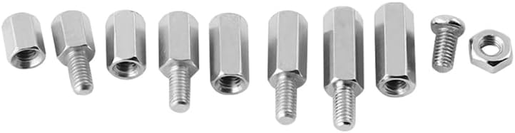 600Pcs M3 Hex Nut Spacing Screw Male Female Threaded Pillar Pcb Pc Motherboard Nickel Plated Standoff Spacer Kit - (Color: silver)