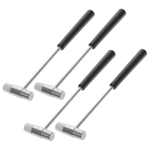 DECOMELODY 4 piezas Martillo Pequeño Multifuncional Doble Cara con Puntas Blandas y Duras para Carpinteros y Bricolaje de Compacto y Ligero para Mujeres y Profesionales