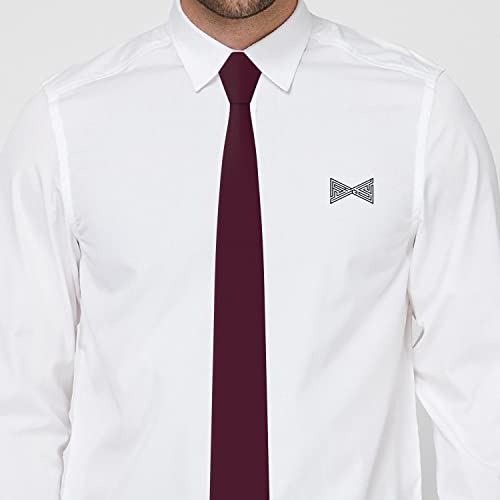 Image of Men's Oxford Matt Neckties Solid Color for Adults Tuxedo Classic Design, by Bow Tie Hosue