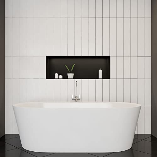 Stilform - Nicchia da parete in acciaio inox, nero...