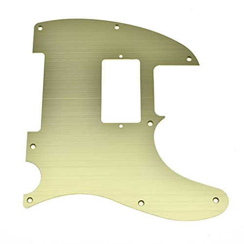 Pickguard TL aluminium doré KAISH 8 trous pour guitare Fender Telecaster
