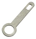 Peso unitario: 0.14gr. AERZETIX - Juego de 10 - Terminales Ojo Ojal - No Aislado - para soldar - M4-21.25x4.3x0.3mm - Recto - Color Plata - C43924