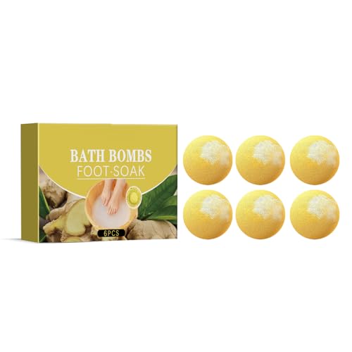Bolas para Baño de Pies: Hidratantes, Antisequedad, Exfoliantes y Naturales para Todos (Paquete de 6)