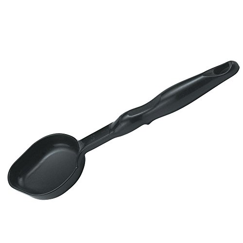 Image of Vollrath 5292820 Nylon Oval Solid Spoodle, Black, 4 Oz., 12-3 /8 inch Length