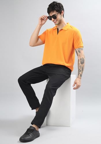Image of Wear Your Opinion Solid Cotton Rich Polo T Shirt | Collar Tshirts | Half Sleeves | Plain-Regular Fit (Available in Plus Size)