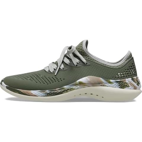 Crocs Mens Literide Pacer Sneaker in Army Green Cover