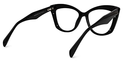 Image of Zeelool Vintage Cat Eye Blue Light Blocking Glasses for Women Amy JGA300178-01 Black