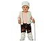 Atosa-50859 Atosa-50859-Costume Déguisement Berger Blanc, Garçon, 50859, 0 à 6 Mois