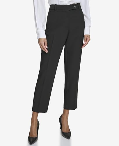 KARL LAGERFELD Women's Straight Leg Belted Suit Pant2