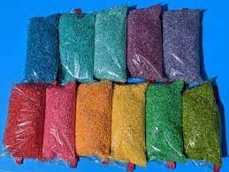 Colour Rice for Diwali/Rangoli Decrotion 10 Colour Rice(100gm*10pkt=1kg)
