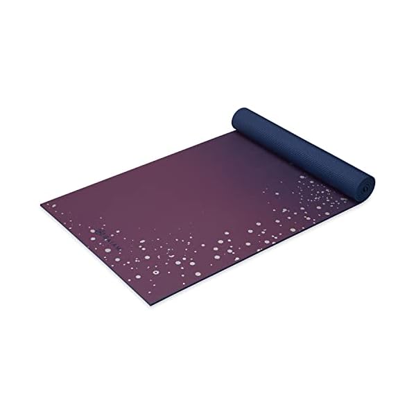 Gaiam Premium Yoga Mat, 6mm Thick Print Mat