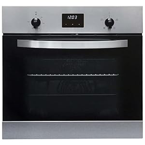 SIA SO112SS 60cm Stainless Steel Built in Digital Single Electric True Fan Oven