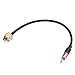 Eightwood PL259 UHF Male to DIN AM/FM Male Plug Extension Lead 12 inches Coax RG58 for Radio Antenna Receiver
