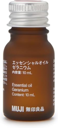 無印良品 MUJI エッセンシャルオイル ゼラニウム 10mL アロマ ハーブ フラワー リラックス フローラル ローズ