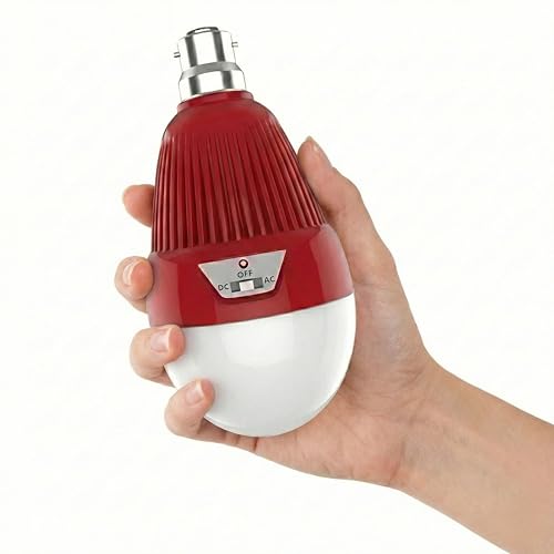 Image of Drumstone Rechargeable 150W LED Emergency Bulb with Up to 8 Hours Power Backup, Automatic Power Cut Lighting, Energy Saving Long-Lasting Bulb for Indoor Home Use