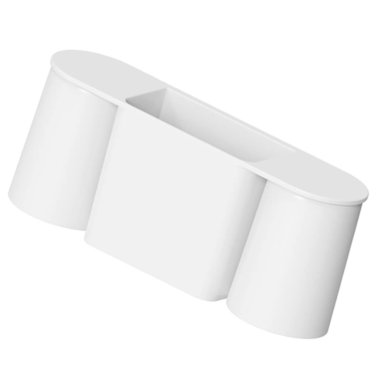 WOONEKY Soporte Magnético para Cepillos De Dientes Estante De Baño Vaso para Lavar Sin Perforaciones